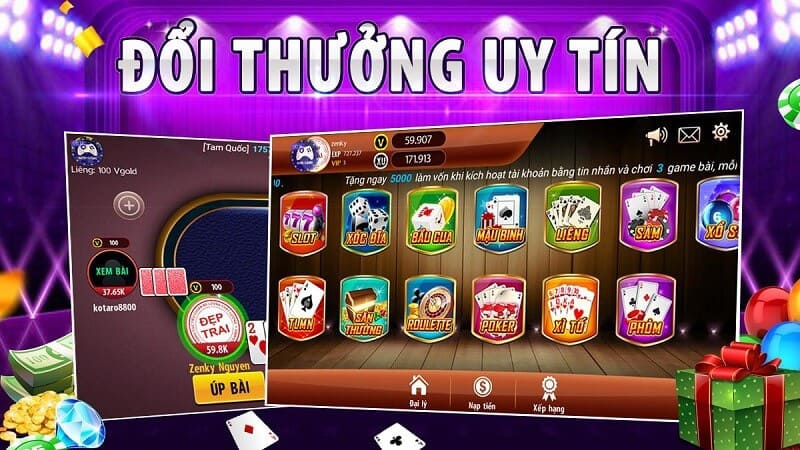 Game slot đổi thưởng siêu hạng 52 vip